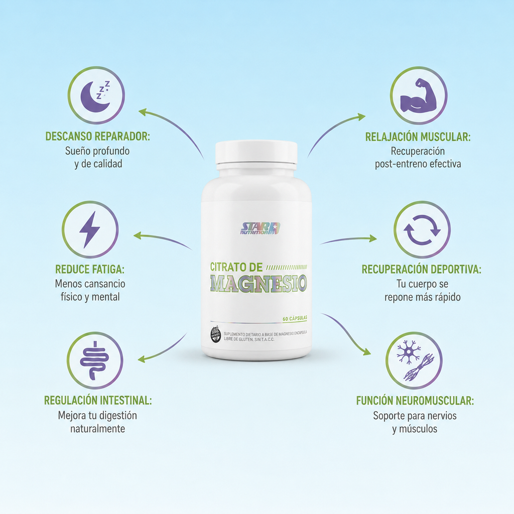 Citrato de Magnesio Star Nutrition X60 Capsulas